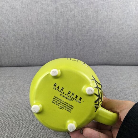 Rae Dunn Green Hocus Pocus Cauldron Shaped Mug - Picture 7 of 7